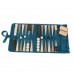Backgammon blue rollable